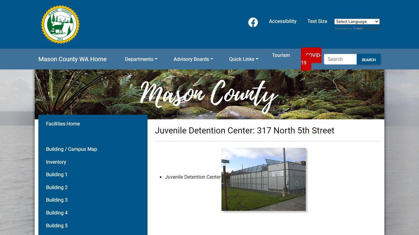 Juvenile Detention Center - Mason County Facilities and Grounds Inventory
